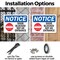 Signmission Door Blocked Not An Entrance, 10 in W x Rectangle, Plastic OS-2PACK-NS-P-710-L-11469 - alternate 2